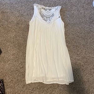 White flowy dress